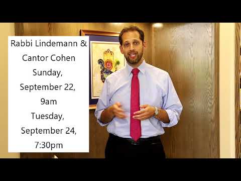 Preparing for the High Holy Days at TBS with Rabbi Peltz