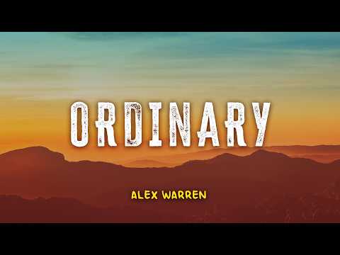 Alex Warren - Ordinary | Lyric Video | Indo Subtitle | Lirik Indonesia | Lirik Terjemahan