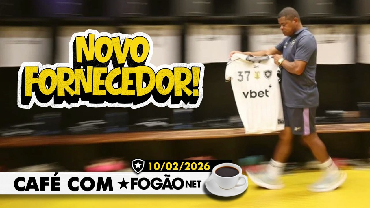 LIVE CAFÉ COM FOGÃONET | Botafogo fecha com a Mizuno até 2029; Zé Lucas tem acordo verbal