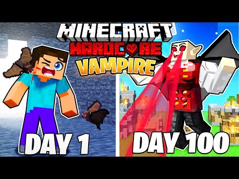 , title : 'I Survived 100 Days as a VAMPIRE in HARDCORE Minecraft!'