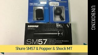Video thumbnail for Shure SM57-LC Microphone & A2WS-BK Black Foam Windscreen & A55M Shock Stopper by Wai Lam