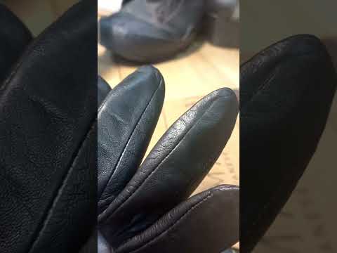 Реставрация перчатки из натуральной кожи