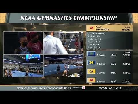 2021 NCAA Gymnastics Champs Semi-final Session 1 Multi-view 720p60 7274K