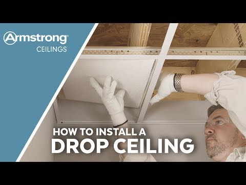 image-How big is a standard drop ceiling tile?