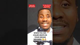 Download lagu When you see Colour WHITE IN A DREAM MEANING 😲#prophetclem #apostlejoshuaselman #aromeosayi #africa mp3