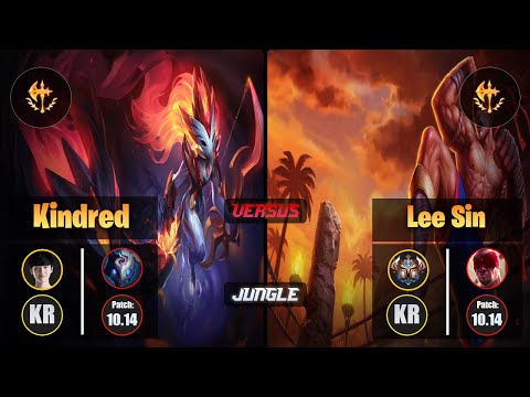 Peanut KINDRED (Jungle) [Conqueror] VS LEE SIN - Challenger KR Patch 10.14