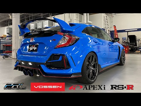 2021 Honda Civic Type-R Build | RS-R Lowering Springs | APEXi Full Exhaust | PRL Intake | Vossen HF5