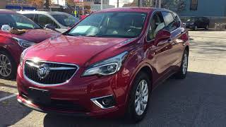 Pre Owned 2019 Buick Envision AWD Heated Front Seats Power Lift Gate Red Oshawa ON Stock B12726