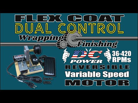 Flex Coat Dual Control Rod Wrapping/Finishing Motor