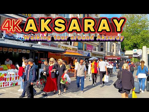 FATIH-AKSARAY DISTRICT-WALKING TOUR 4K AT AROUND AKSARAY ISTANBUL 2023