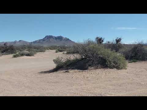 A quick 360 of our boondocking spot about 1/8 mile from the pools.