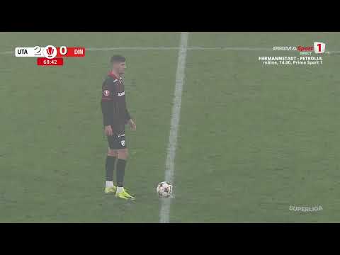 GOOOL! UTA - Dinamo 2-0. Costache îi desprinde pe arădeni! Execuție superbă, la colțul lung