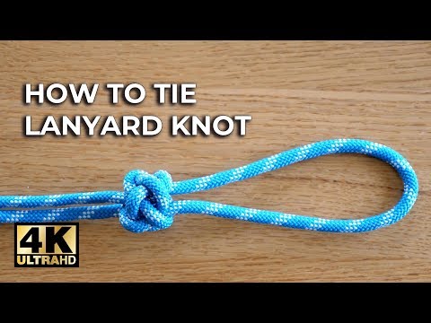 Wie man den Lanyard-Knoten bindet