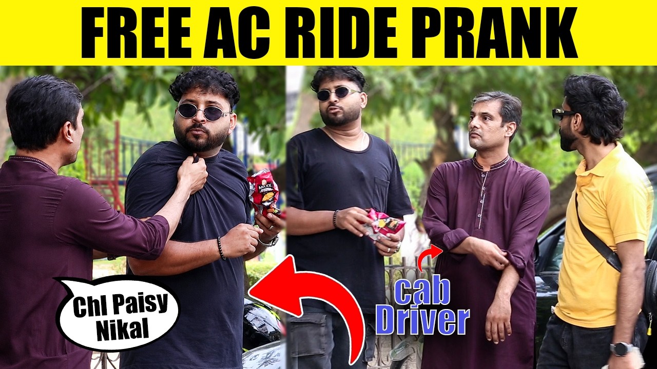 Free AC Ride Prank On Cab Driver 😂 || by Iqbal malik and Sharik Shah  @sharikshah ​