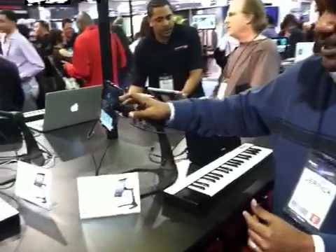 iKlip Stand by IK Multimedia at NAMM