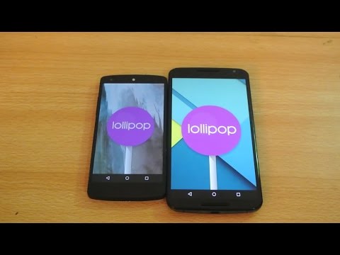 Android 5.1 Lollipop - Nexus 6 vs Nexus 5 Apps Opening Speed Test HD