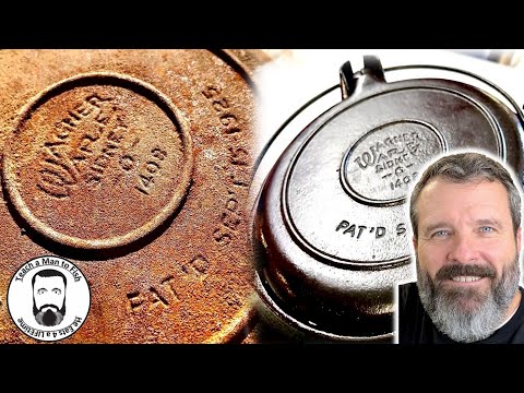 🔵 Restore 100 YEAR OLD Cast Iron | BEST Cast Iron Waffles Ever | Teach a Man to Fish