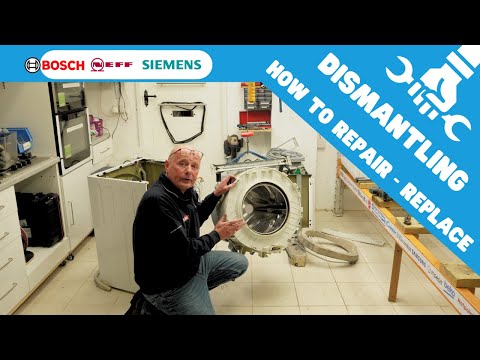 Mastering Bosch classixx washing machine, Dismantling and Troubleshooting on WAE24364 To Take Apart