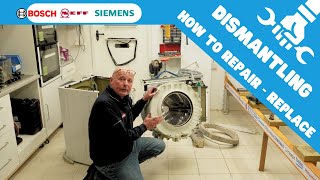 Mastering Bosch classixx washing machine, Dismantling and Troubleshooting on WAE24364 To Take Apart