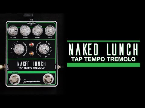 FTelettronica Naked Lunch Tap Tempo Tremolo Black/Green/Aluminum image 4
