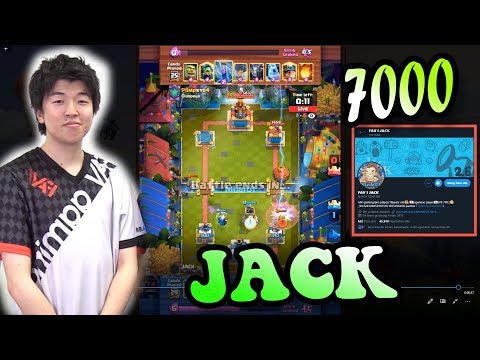 🔥 JACK vs Pompeyo4  👈CYCLE GODS  7000+ gameplays  - CLASH ROYALE