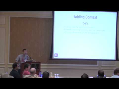 Brad Lhotsky Lessons from High Velocity Logging‎