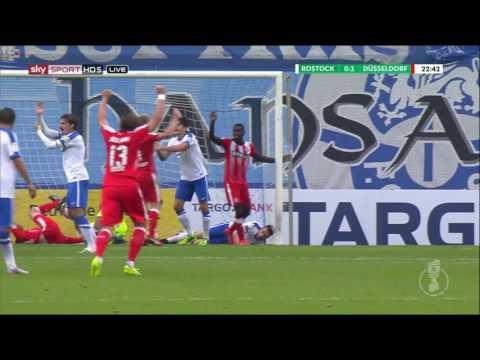 Hansa Rostock gegen Fortuna Düsseldorf - 1. Runde DFB Pokal 16/17 - Tore