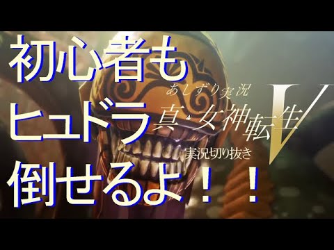 真女神転生Ⅴ　ヒュドラ対策　初心者からHARD挑戦者まで　焦って上げた他の攻略が結構見落としてるやーつ！付き　あしずり実況切り抜き