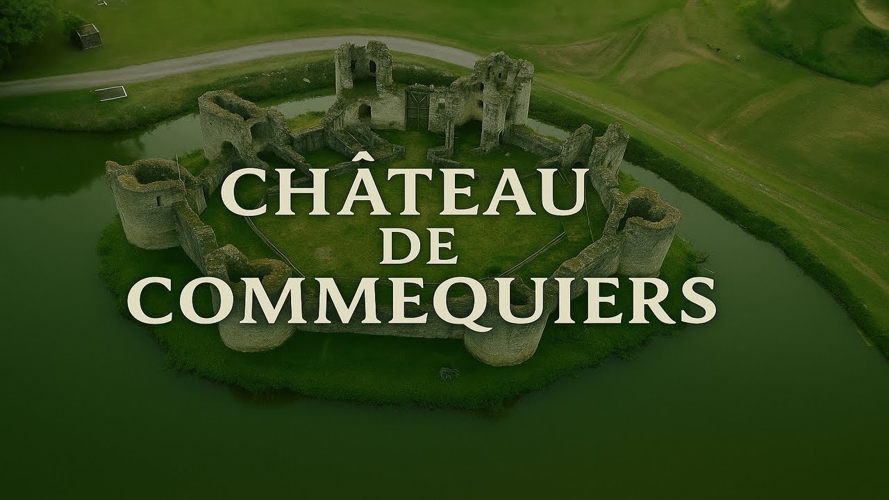 Château de Commequiers vu du ciel