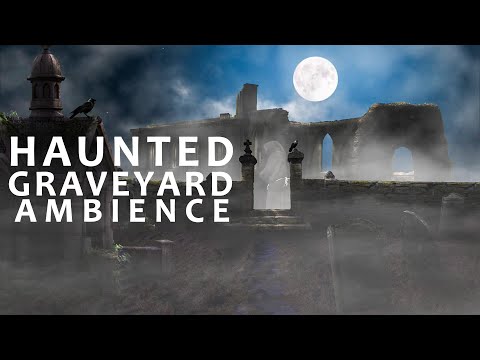 Haunted Graveyard - 3 Hours - Spooky Ambience - Halloween Ambience / ASMR