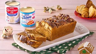 Nestle Dulce de Leche Bread Pudding with La Lechera!