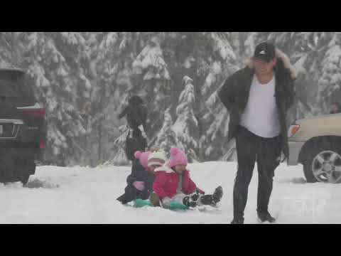 12-04-2021 Snoqualmie Pass, WA - Cascade Mountains Ski resorts getting ready to open