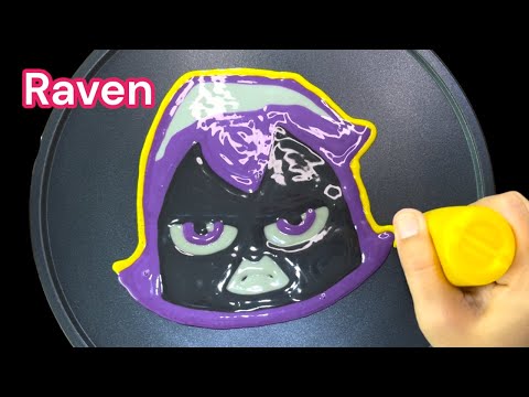 Raven Teentitans Pancake Art @rainbowpancakeart