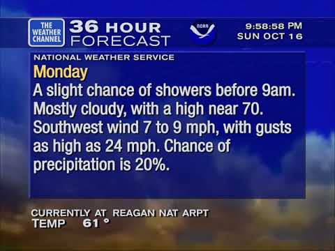 WeatherSTAR XL V1: Washington, D.C. - 10/16/2022