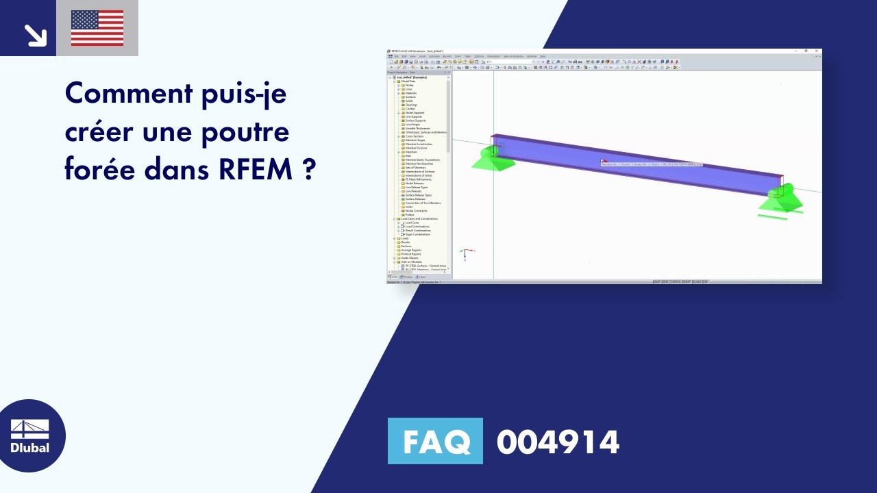 [FR] FAQ 004914 | Comment puis-je créer une poutre forée dans RFEM ?