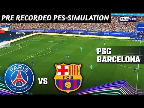 🔴PSG vs BARCELONA  | UCL eFootball Simulation | PES 21 Pre-Recorded Simulation Gameplay