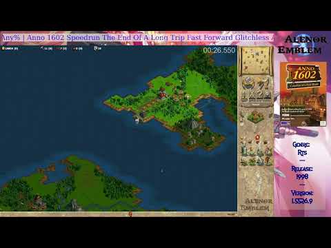 [WR] Anno 1602 The End of A Long Trip Any% Glitchless Fast Forward 1:19.566 RTA