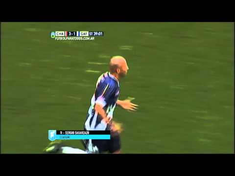 Gol de Sagarzazú. Chacarita 3 - Guaraní 1. Fecha 35. B Nacional 2015. FPT