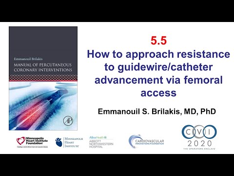 5.5 Manual of PCI - Resistance to guidewire/catheter advancement via femoral access