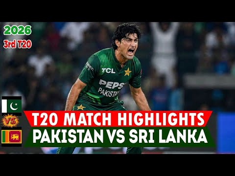 Pakistan vs Sri Lanka 3rd T20 Match Highlights 🔥 | T20 3rd Match Highlights