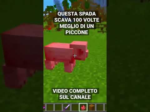 QUESTA SPADA SCAVA 100 VOLTE MEGLIO DI UN PICCONE #minecraft #minecraftita