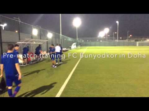 Pre-match training FC Bunyodkor in Doha