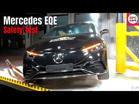 メルセデスの電気自動車EQEの安全テスト動画