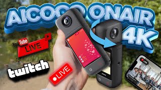 Aicoco OnAir 4K live Streaming Camera & Action Camera! Versatile!