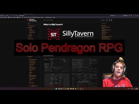 Solo Pendragon RPG in SillyTavern! LLM GM + LLM Party Play Example (AI)