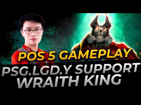 PSG.LGD.y plays Wraith King Support | Full Gameplay Dota 2 Replay