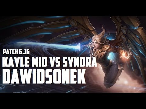 Best Kayle World - "Dawidsonek" in Midlane vs Syndra | Challenger | Patch 6.16