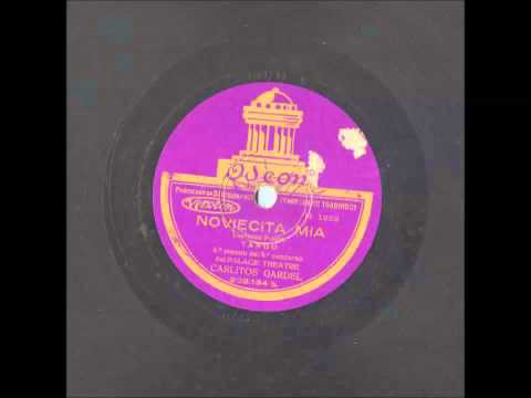 Carlos Gardel NOVIECITA MIA Odeon España 203134 b (Ki 1853)