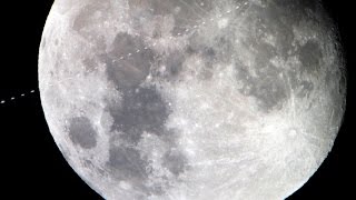 preview picture of video 'ISS lunar crossing - Telescope and wide-angle views'