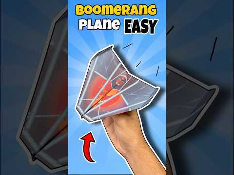 How to Make Best Boomerang Plane | Paper plane #shorts